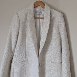 Rachel Zoe Creamy White Tweed Blazer - Size M